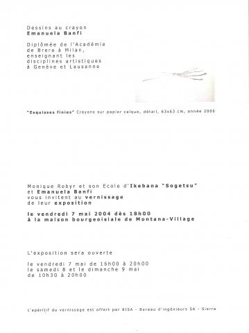 Exposition d'Ikebana et de dessins